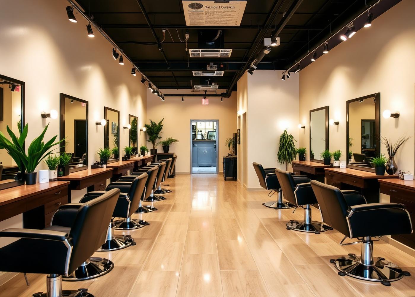 Inside Rosie's salon
